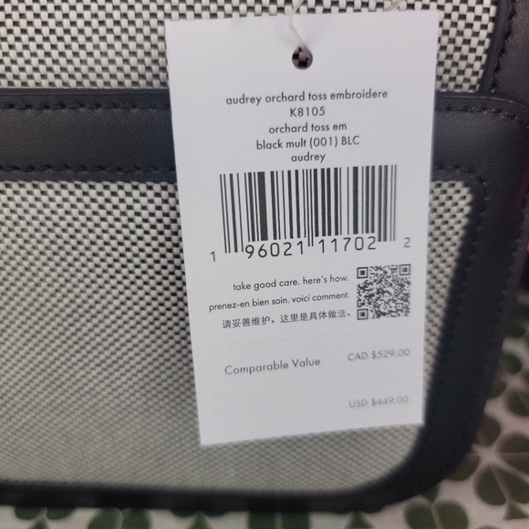 🍎Kate Spade Audrey Embroidered Apples Flap Crossbody Bag BNWT - Picture 11 of 16